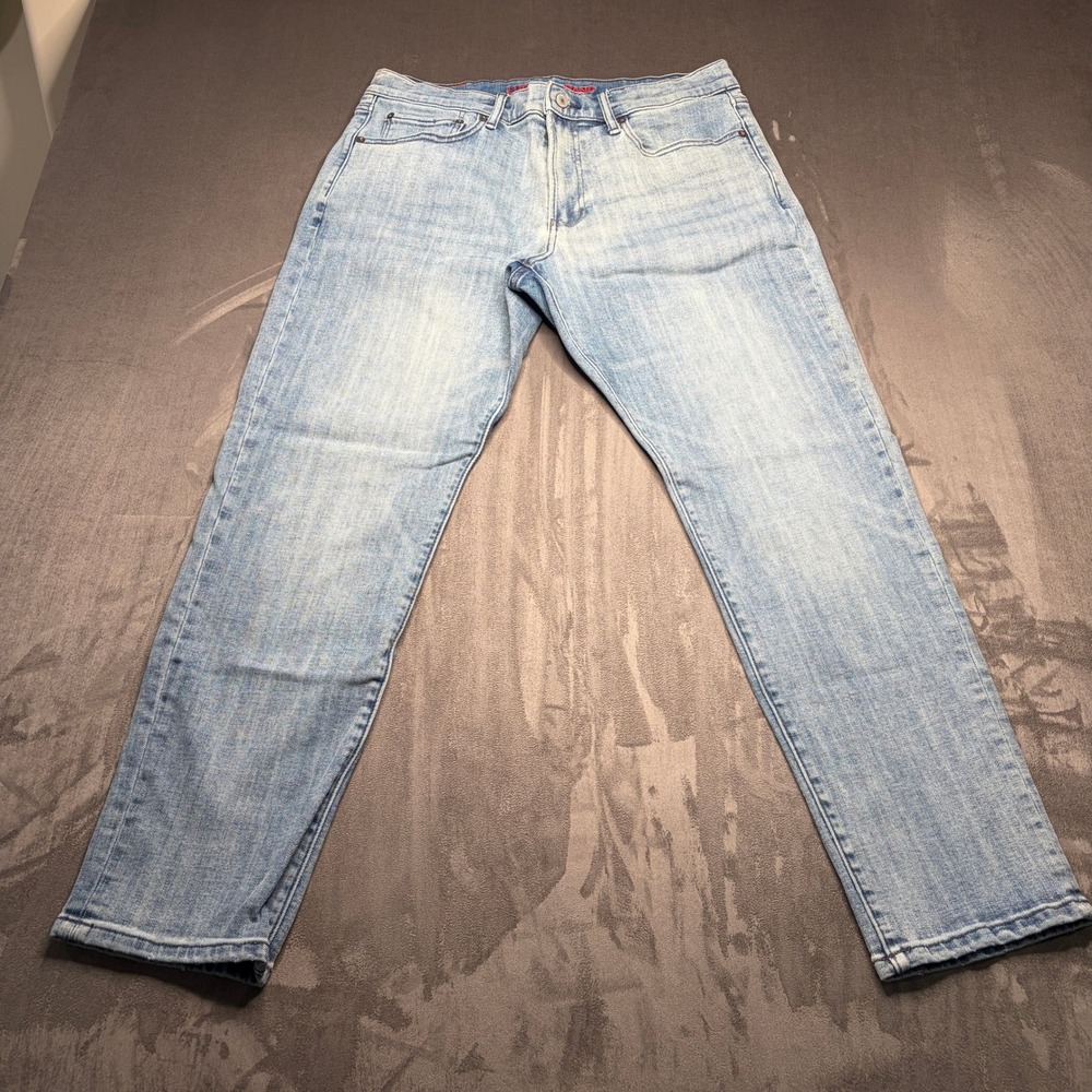 Lucky Brand 412 Athletic Slim Jeans Mens 34x30 Light Wash Mid Rise Denim Stretch